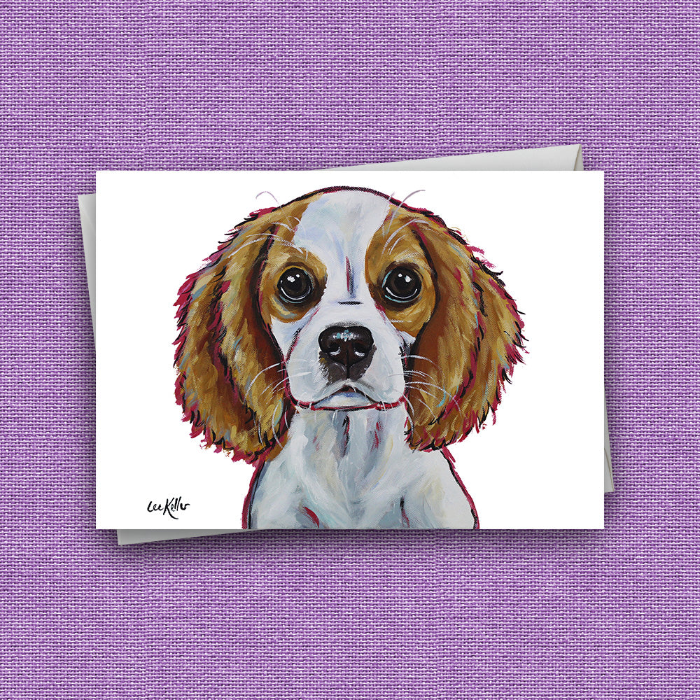 Greeting Card 'King Charles Spaniel', Dog Greeting Card