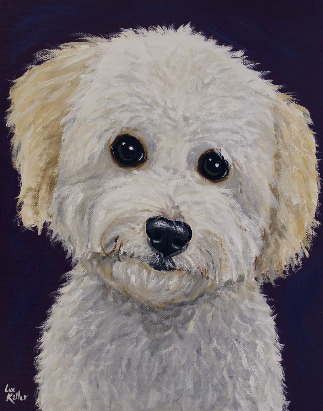 Dog Art Print, 'Pepper' Mini Goldendoodle Fine Art Print