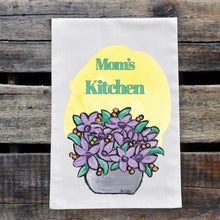 Load image into Gallery viewer, Mother&#39;s Day &#39;Mom&#39;s Kitchen&#39; Tea Towel - Purple
