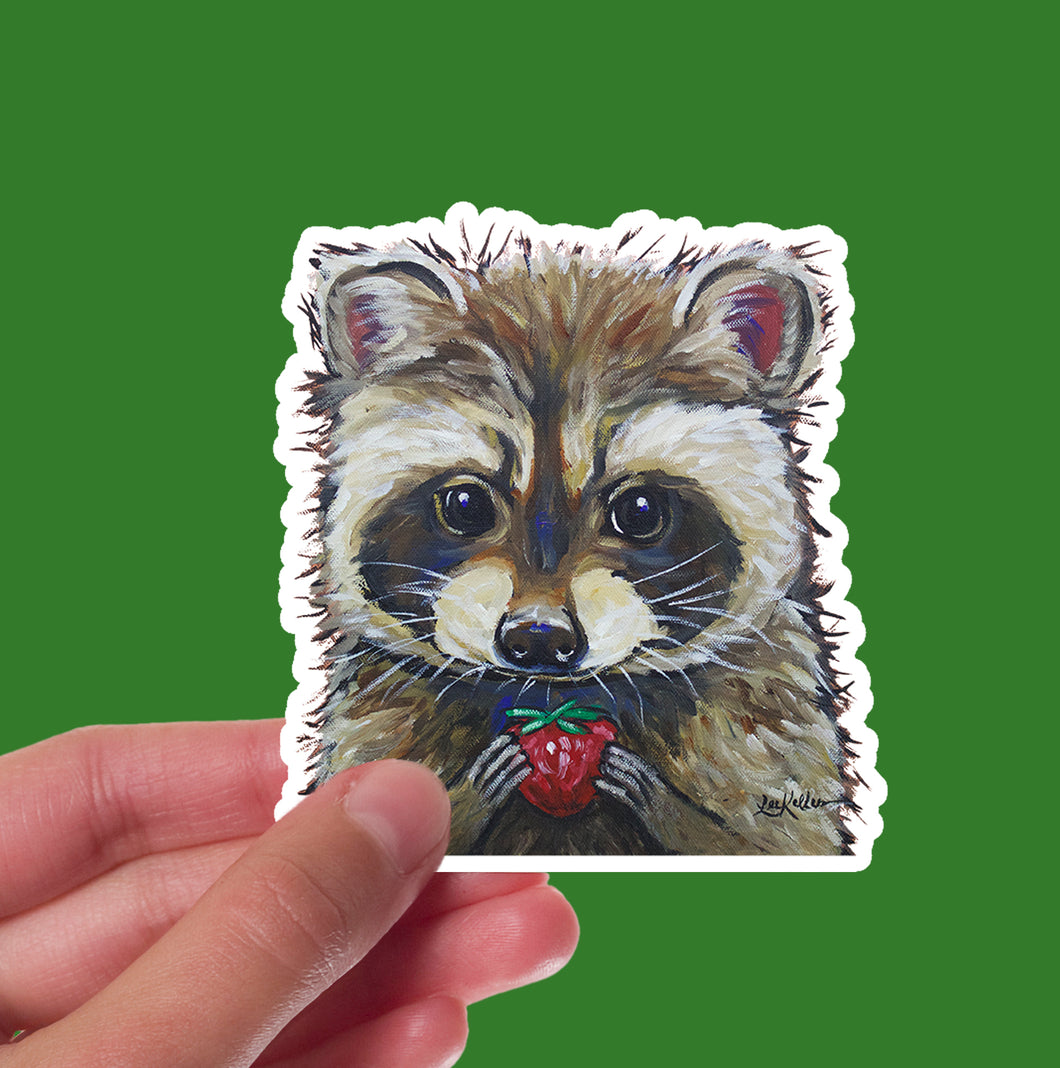 Wildlife Raccoon Sticker, 4