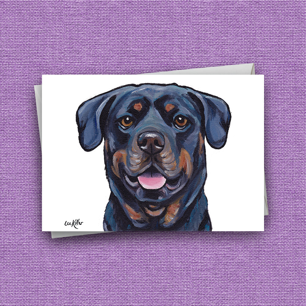 Greeting Card 'Rottweiler', Dog Greeting Card