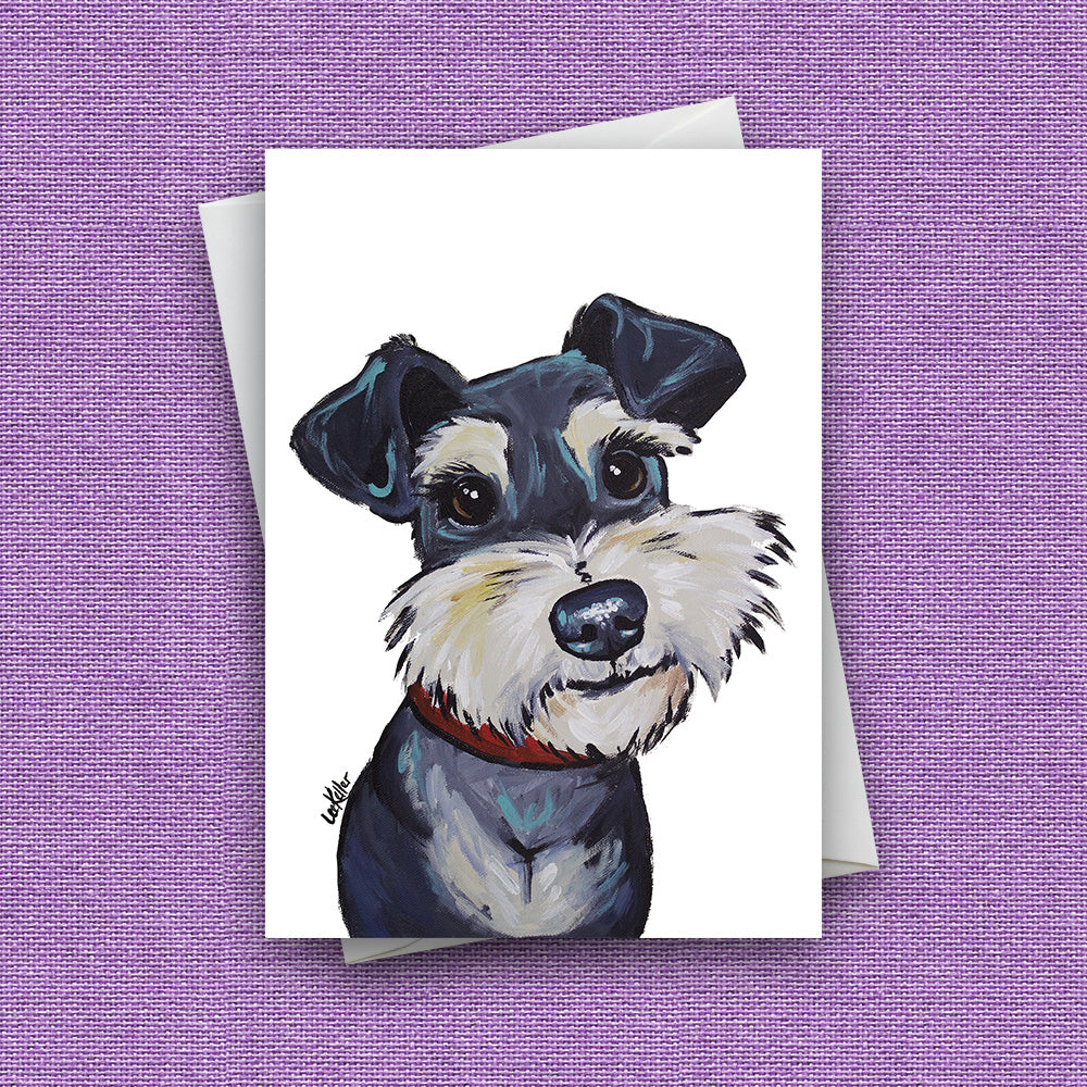 Greeting Card 'Schnauzer', Dog Greeting Card