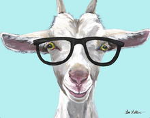 Load image into Gallery viewer, Goat Art, &#39;Patsy with Glasses&#39; Goat Print
