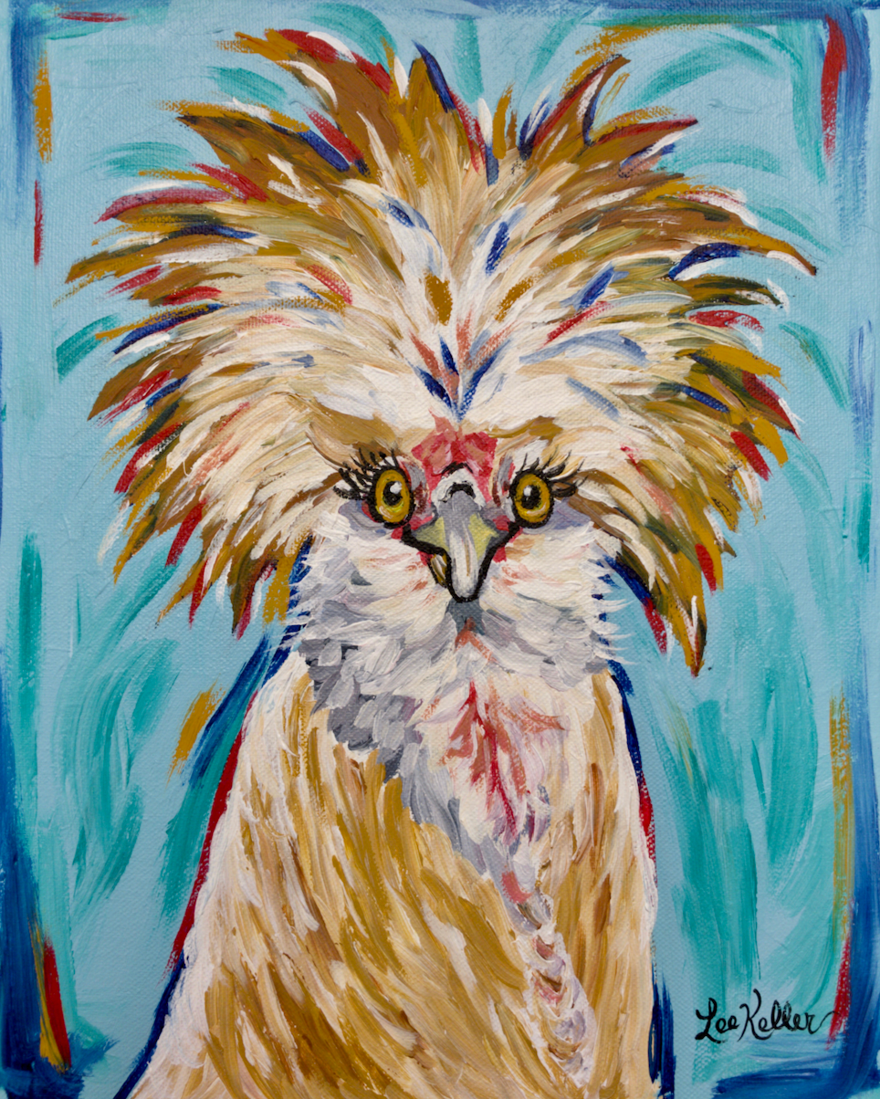 Chicken Art, 'Lola' Chicken Print