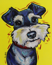 Load image into Gallery viewer, Dog Art, Schnauzer Art Print
