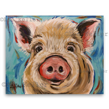 Load image into Gallery viewer, Pig Art, &#39;Octavia&#39; Pig Print
