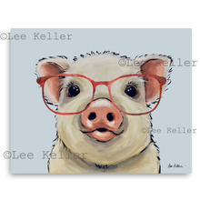 Load image into Gallery viewer, Pig Art, &#39;Paisley&#39; Pig Print
