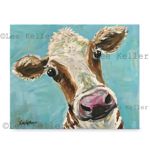 Load image into Gallery viewer, Cow Art, &#39;Miss Moo Moo&#39; Cow Print

