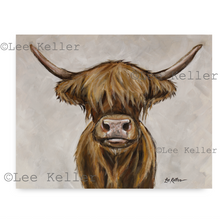 Load image into Gallery viewer, Highland Cow Art, &#39;Penny&#39; Highland Cow Print

