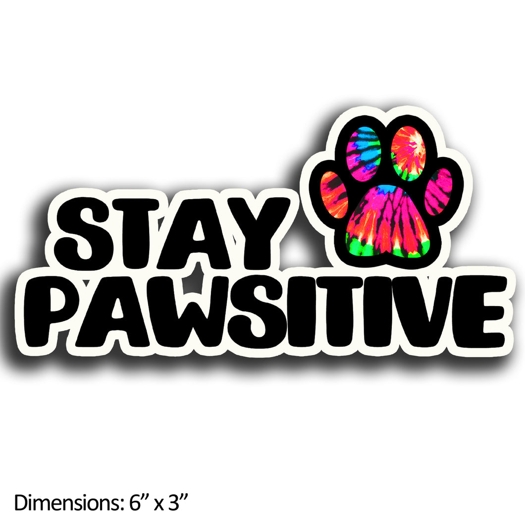 Stay Pawsitive Magnet, Dogs Paw Print 6
