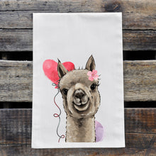 Load image into Gallery viewer, Alpaca Valentine&#39;s Day Towel &#39;Shenanigan&#39;, Valentine&#39;s Day Decor
