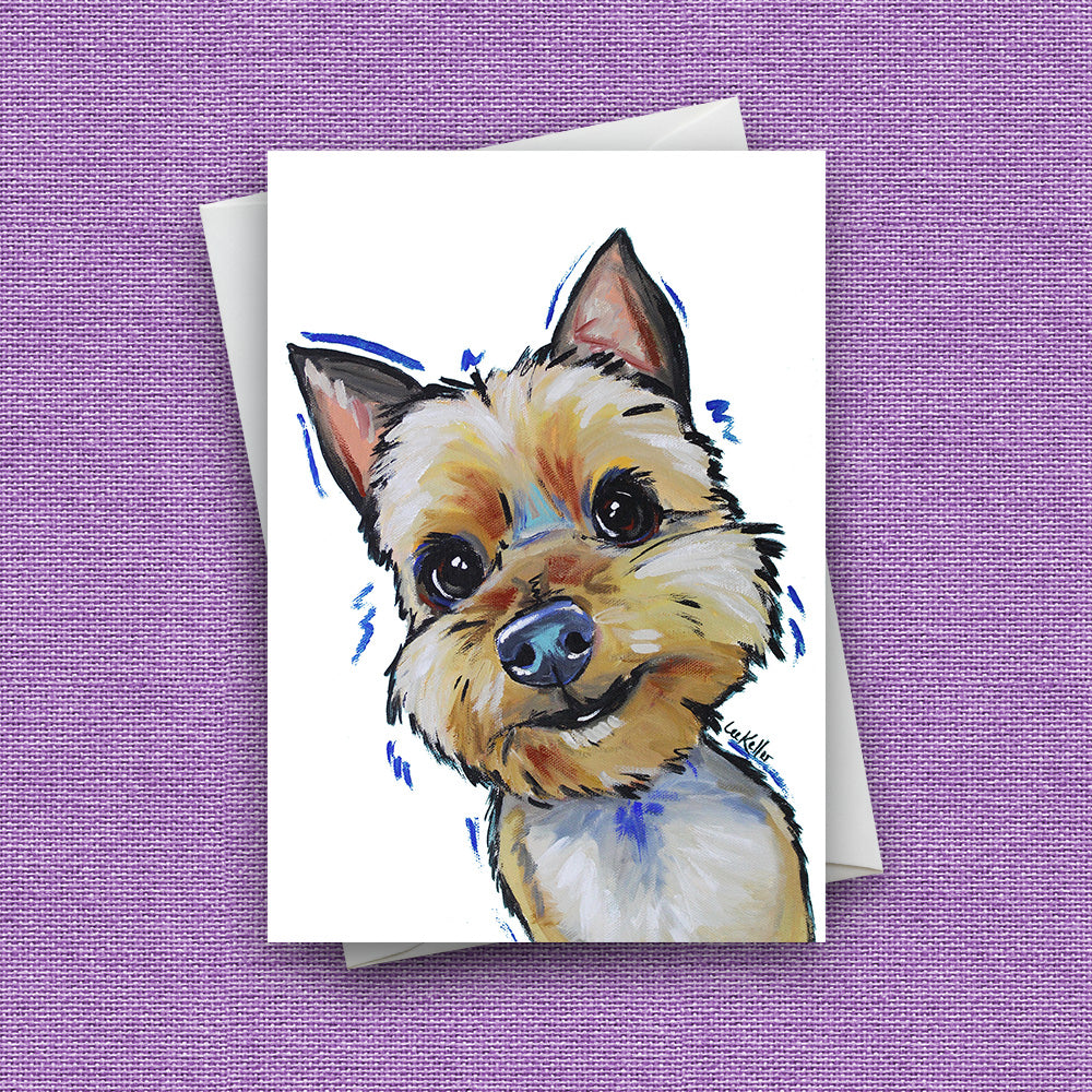 Greeting Card 'Yorkie', Dog Greeting Card