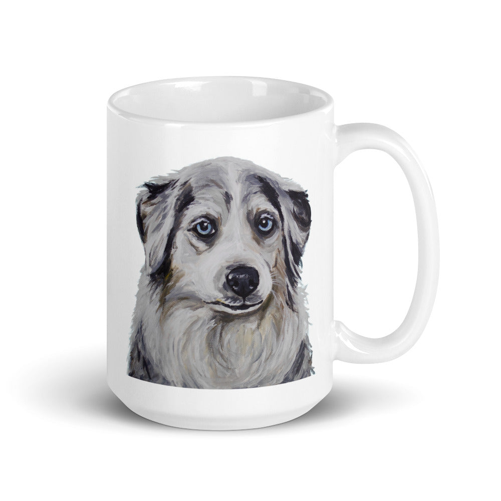 Australian Shepherd Mug, Dog Coffee Mug, 15oz Aussie Dog Mug