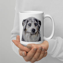 Load image into Gallery viewer, Australian Shepherd Mug, Dog Coffee Mug, 15oz Aussie Dog Mug
