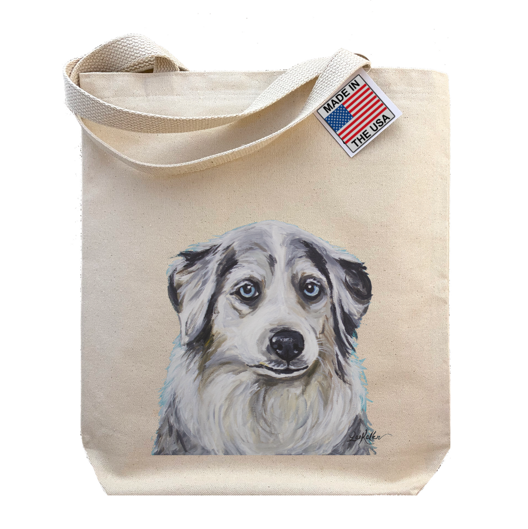 Aussie Tote Bag, Australian Shepherd, Dog Tote Bag