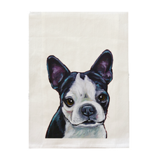Load image into Gallery viewer, Boston Terrier Towel, Dog Towel, Farmhouse Kitchen Decor

