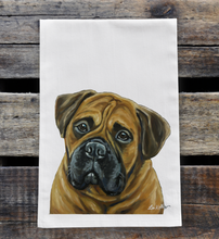 Load image into Gallery viewer, Bull Mastiff Towel, Dog Towel, Farmhouse Kitchen Decor
