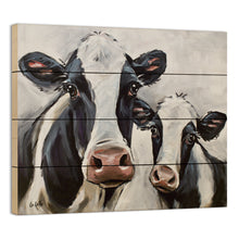 Load image into Gallery viewer, Pallet Wood Cow Sign, Farmhouse Cow Decor, Wood Pallet Art
