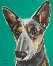 Load image into Gallery viewer, Dog Art Print, Australian Cattle Dog Fine Art Print
