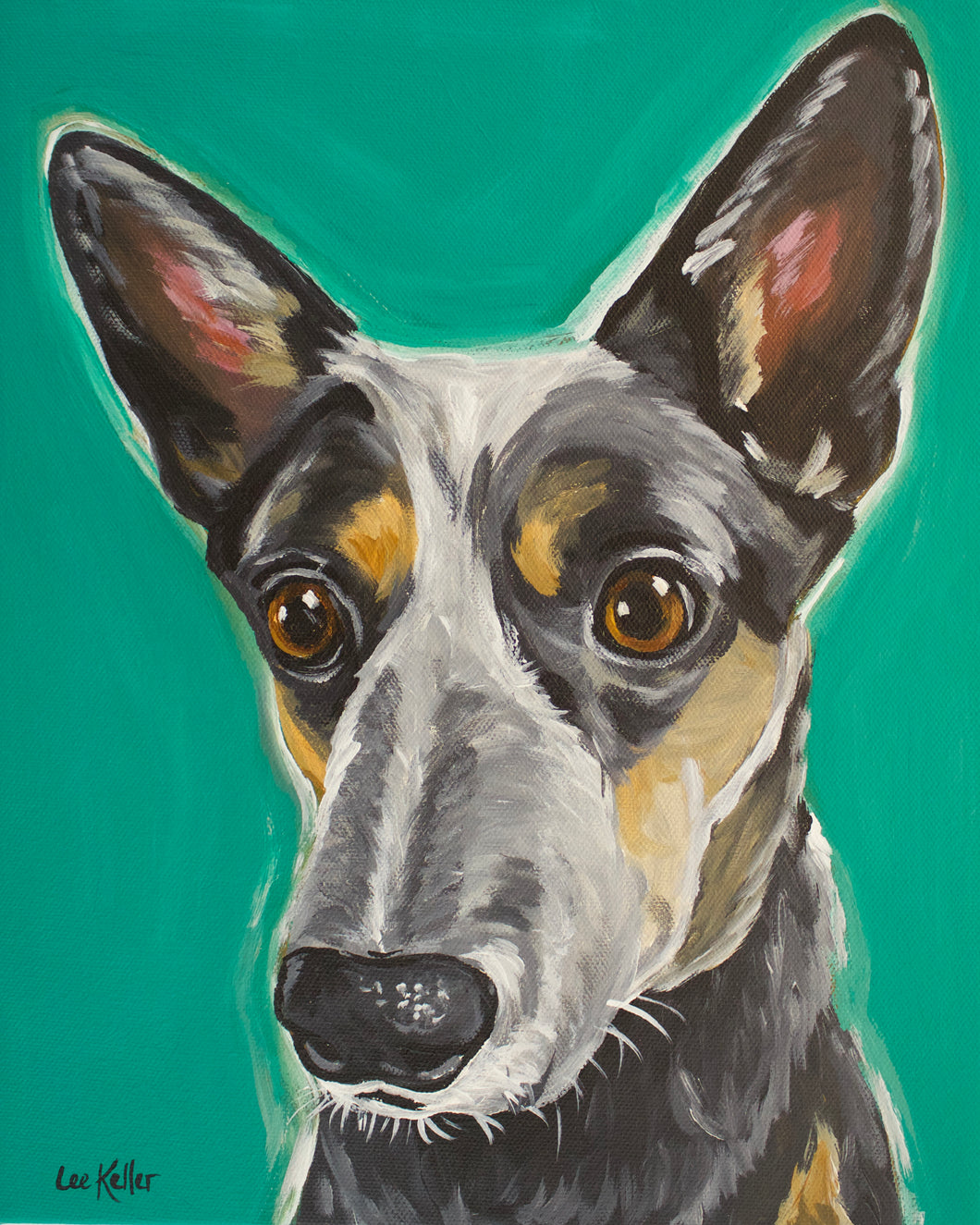 Dog Art Print, Australian Cattle Dog Fine Art Print
