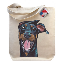 Load image into Gallery viewer, Doberman Tote Bag, Dog Tote Bag

