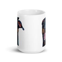 Load image into Gallery viewer, Doberman Mug, Dog Coffee Mug, 15oz Doberman Dog Mug
