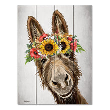 Load image into Gallery viewer, Pallet Wood Donkey Sign, Farmhouse Decor, Wood Donkey Art
