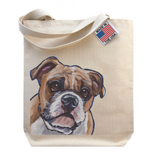 Load image into Gallery viewer, English Bull Tote Bag, Dog Tote Bag
