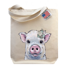 Load image into Gallery viewer, Pig Tote Bag, Farmhouse Neutral
