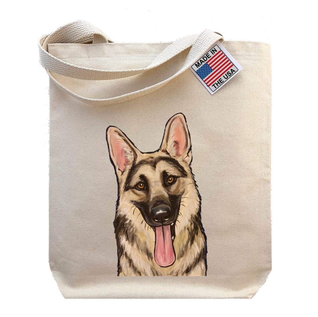 German Shepherd Tote Bag, Dog Tote Bag