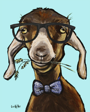 Load image into Gallery viewer, Goat Art, &#39;Billy with Glasses&#39; Goat Print
