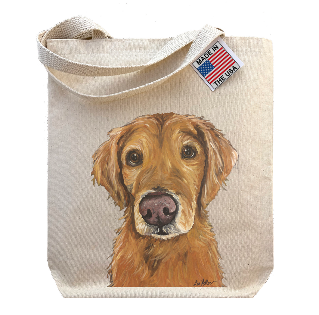 Golden Retriever Tote Bag, Dog Tote Bag