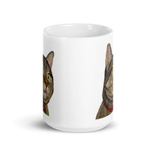 Load image into Gallery viewer, Grey Tabby Mug, Cat Coffee Mug, 15oz Grey Tabby Cat Mug
