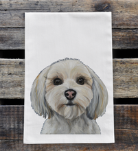 Load image into Gallery viewer, Havanese Towel, Dog Towel, Farmhouse Kitchen Decor
