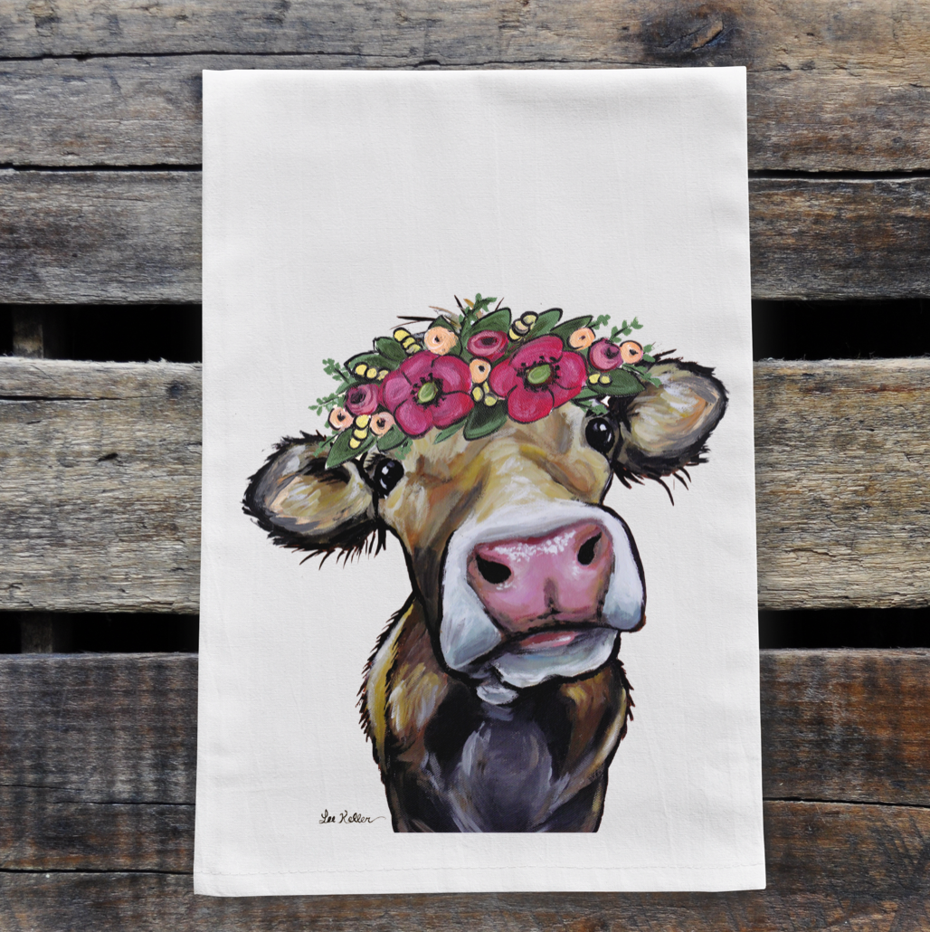 Cow Towel 'Hazel', Farmhouse Kitchen Decor