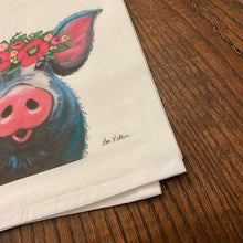 Load image into Gallery viewer, Pig Towel &#39;Lulu&#39;, Farmhouse Kitchen Decor
