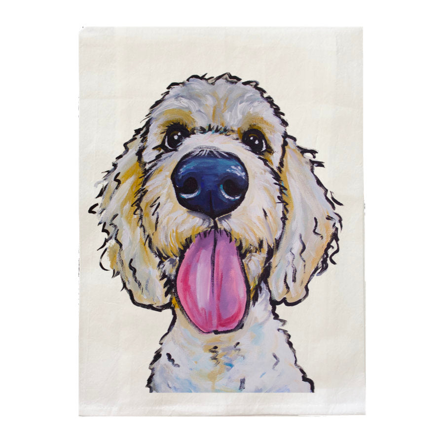 Goldendoodle Towel, Dog Towel, Farmhouse Kitchen Decor