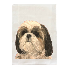 Load image into Gallery viewer, Shihtzu Towel, Dog Towel, Farmhouse Kitchen Decor
