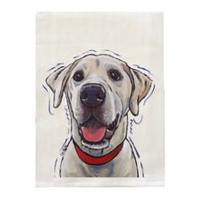 Load image into Gallery viewer, Yellow Lab Towel, Dog Towel, Farmhouse Kitchen Decor
