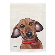 Load image into Gallery viewer, Dachshund Towel, Dog Towel, Farmhouse Kitchen Decor
