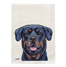 Load image into Gallery viewer, Rottweiler Towel, Dog Towel, Farmhouse Kitchen Decor
