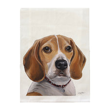 Load image into Gallery viewer, Beagle Towel, Dog Towel, Farmhouse Kitchen Decor
