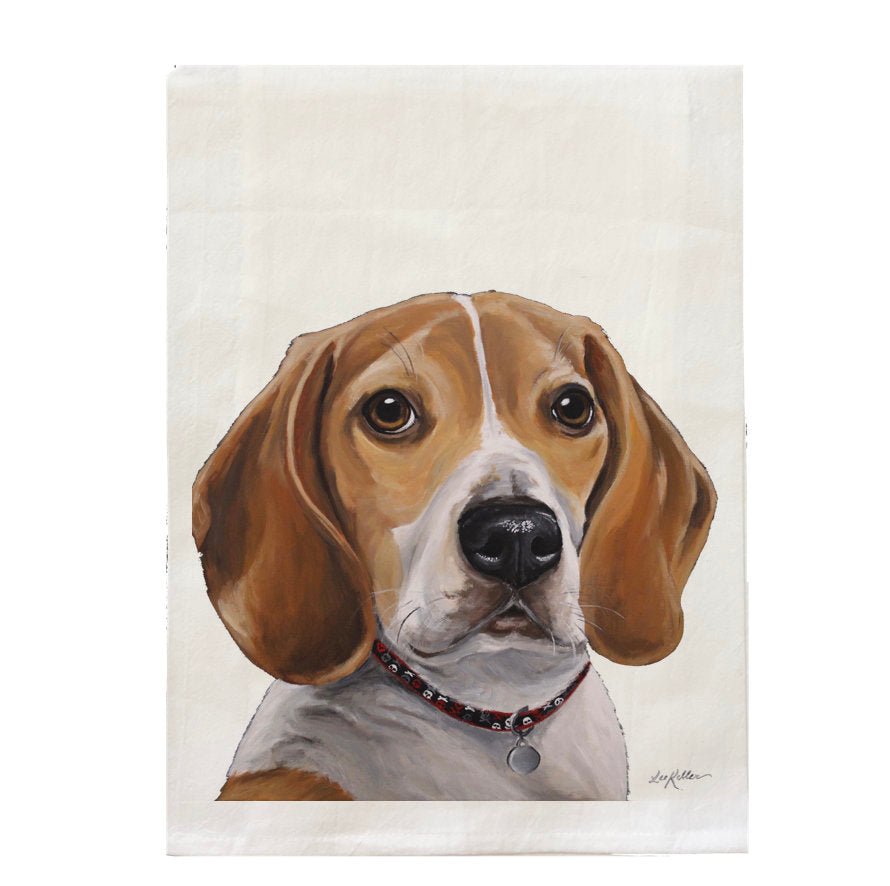 Beagle Towel, Dog Towel, Farmhouse Kitchen Decor