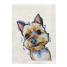 Load image into Gallery viewer, Yorkie Towel, Dog Towel, Farmhouse Kitchen Decor
