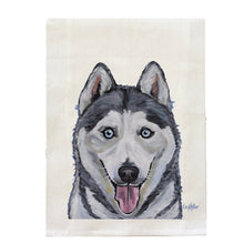 Load image into Gallery viewer, Husky Towel, Dog Towel, Farmhouse Kitchen Decor
