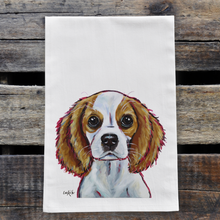 Load image into Gallery viewer, King Charles Spaniel Towel, Dog Towel, Farmhouse Kitchen Decor
