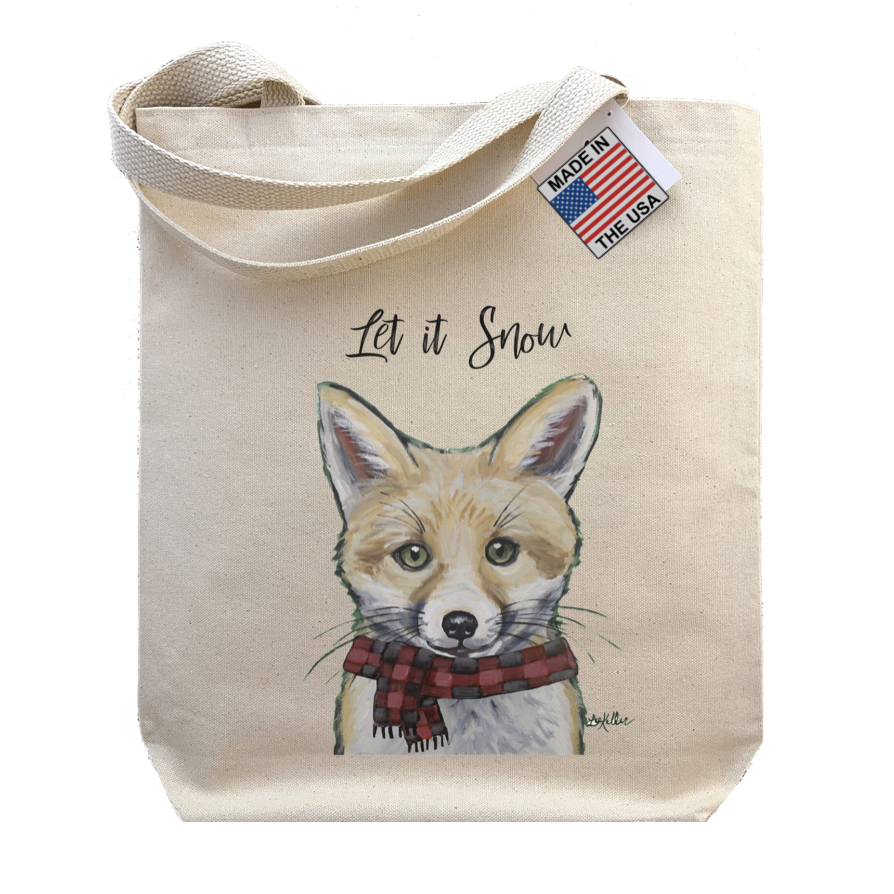 Winter Fox Tote Bag, 