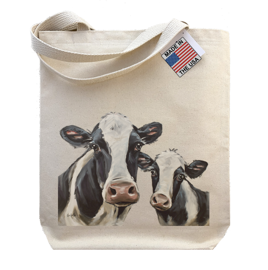 Cow Tote Bag, 'Mom & Baby' Cow Tote Bag