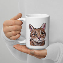 Load image into Gallery viewer, Orange Tabby Mug, Cat Coffee Mug, 15oz Orange Tabby Cat Mug
