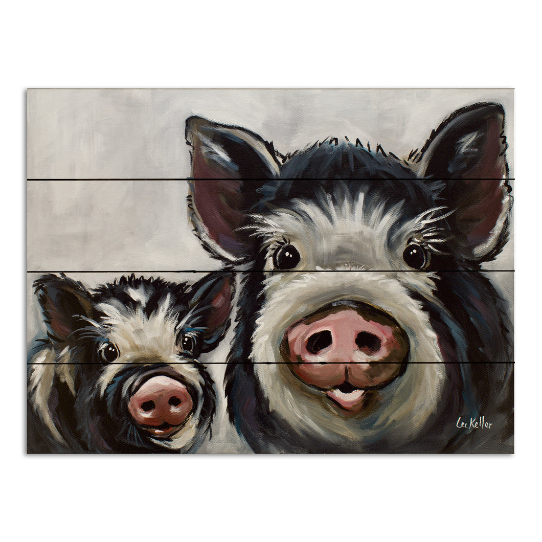 Pallet Wood Pig Sign, Farmhouse Pig Decor, Wood Art